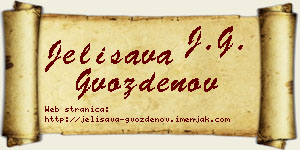 Jelisava Gvozdenov vizit kartica